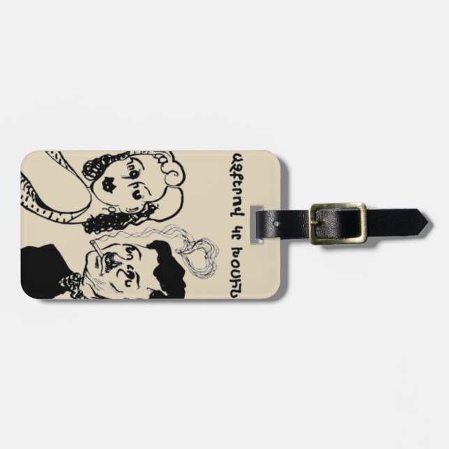 Armenian Saying Luggage Tag (Front Horizontal)