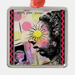 Armenian Saying Metal Ornament