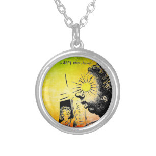 Armenian Saying Silver Plated Necklace