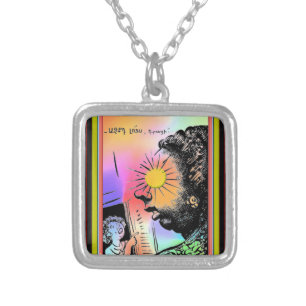 Armenian Saying Silver Plated Necklace