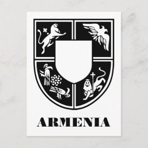 Armenian State Emblem Contemporary Art Postcard