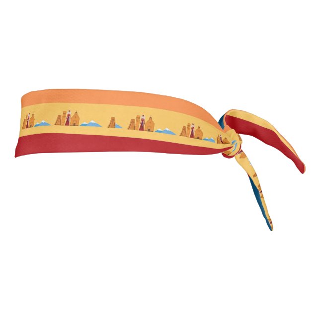 Armenian Symbols  Tie Headband (Rotate 90)