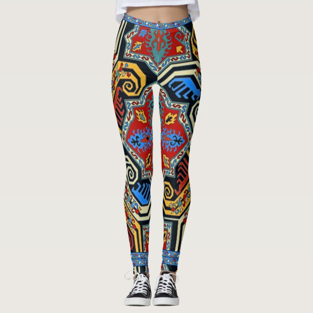 Armenian Traditional Art Leggings (Front)
