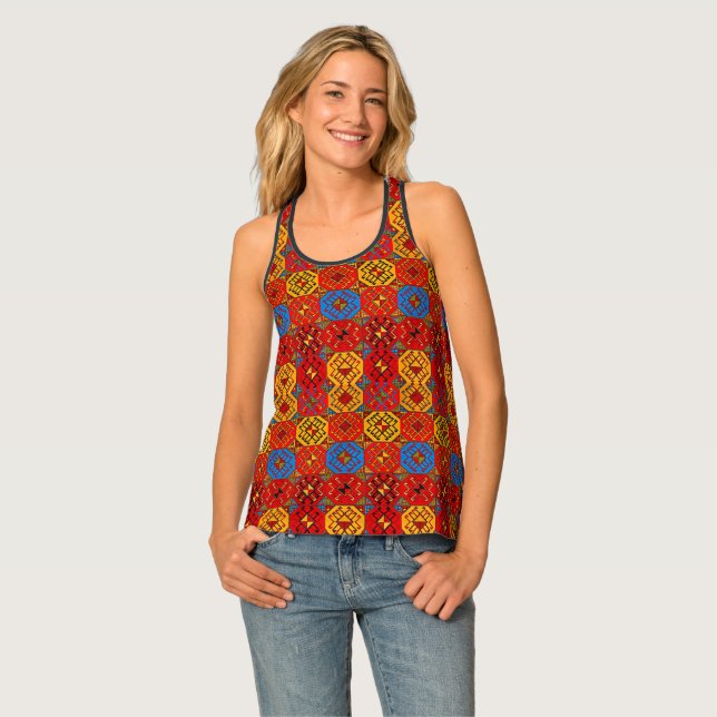 Armenian Tricolor Women's Tank Top (Front Full)