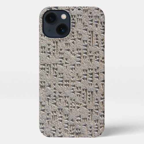 Armenian Urartian Cuneiform Tablet_ Glossy iPhone 13 Case