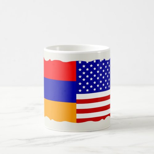 Armenian  USA Flag Coffee Mug