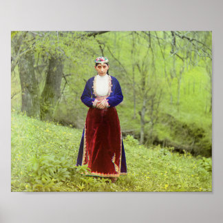 Armenian Woman - 1912 Vintage Color Photo Poster
