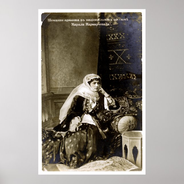 Armenian Woman Traditional Dress, circa 1800's Poster (Front)