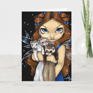 "Armful of Ferrets" Greeting Card