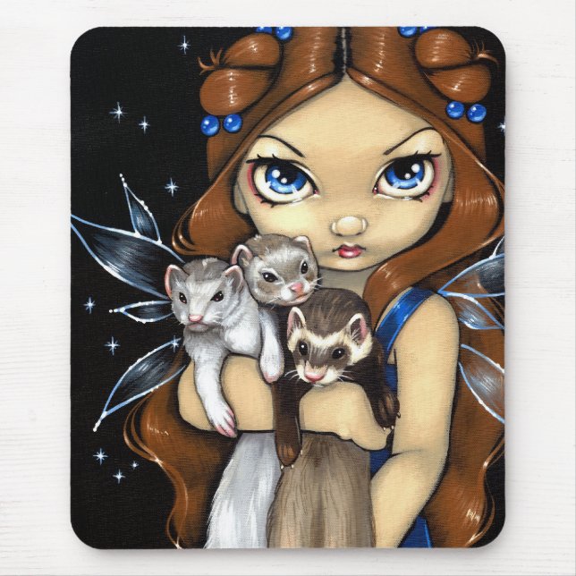 "Armful of Ferrets" Mousepad (Front)