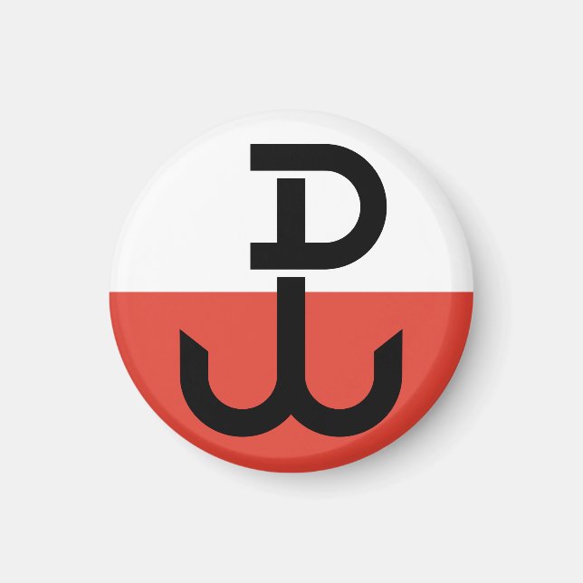 Armia Krajowa Flag Magnet (Front)