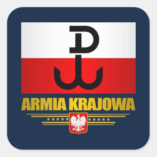 Armia Krajowa Square Sticker