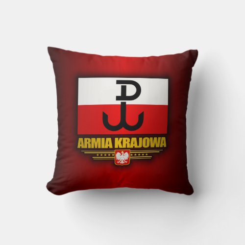 Armia Krajowa Throw Pillow