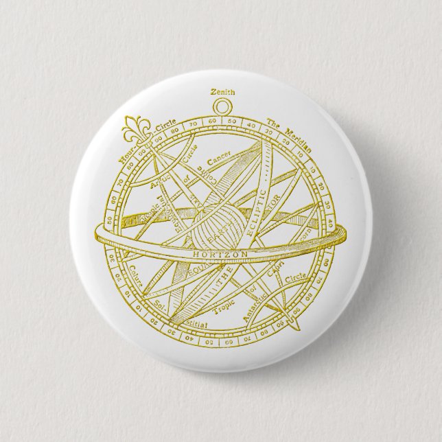 Armillary sphere button (Front)