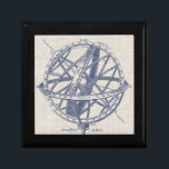 Armillary Sphere Diagram Gift Box<br><div class="desc">Armillary Sphere on Linen I by Vision Studio. Armillary sphere with a linen background.</div>