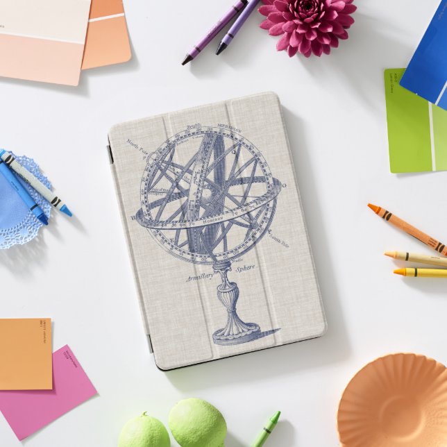 Armillary Sphere Diagram iPad Pro Cover (Desk)