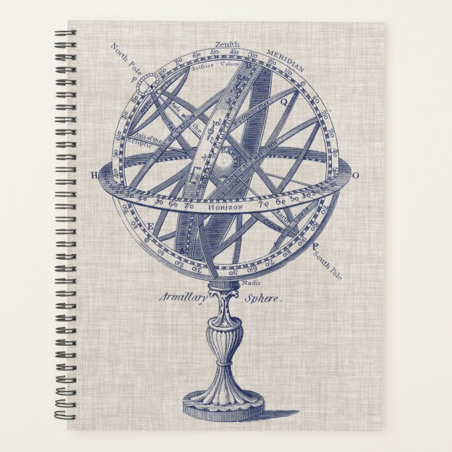 Armillary Sphere Diagram Planner (Front)
