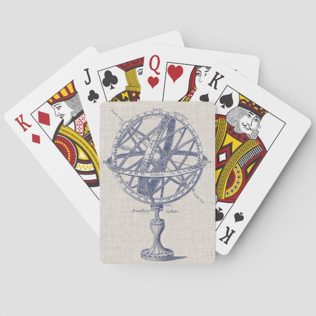 Armillary Sphere Diagram Poker Cards (Back)