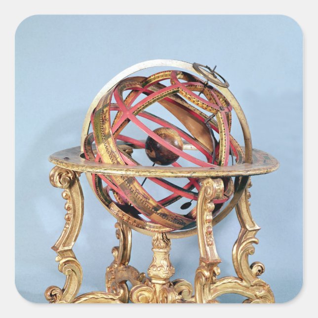 Armillary sphere square sticker (Front)