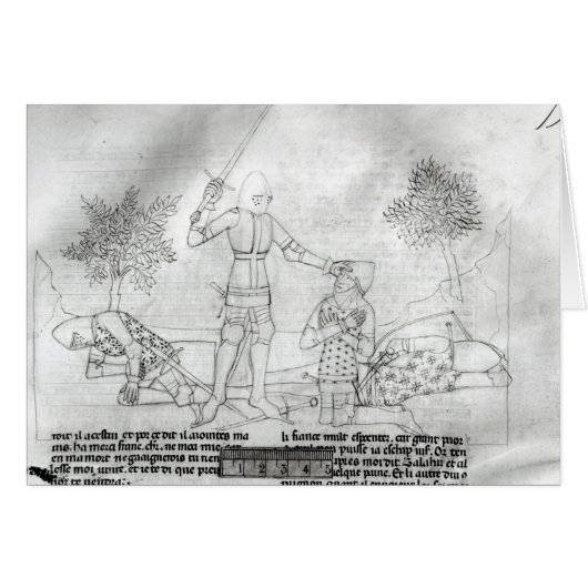 Arming a knight on a battlefield cards (Front Horizontal)