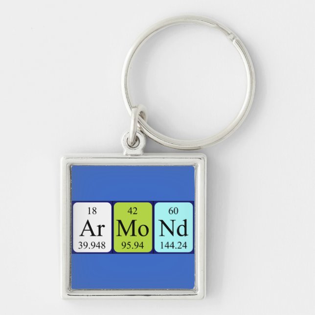 Armond periodic table name keyring (Front)