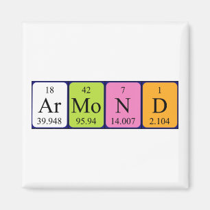 Armond periodic table name magnet