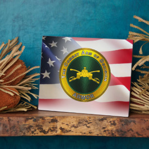 Armor Army Veteran Plaque