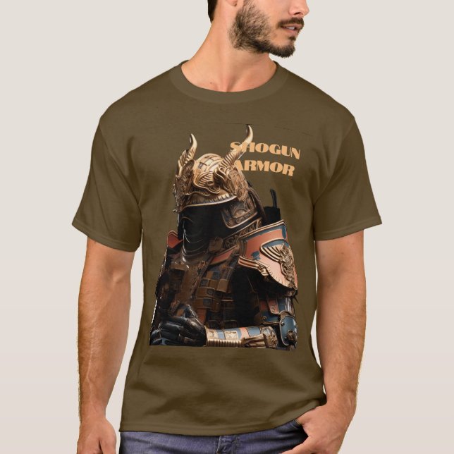Armor Art Shogun Samurai warror Japan  T-Shirt (Front)