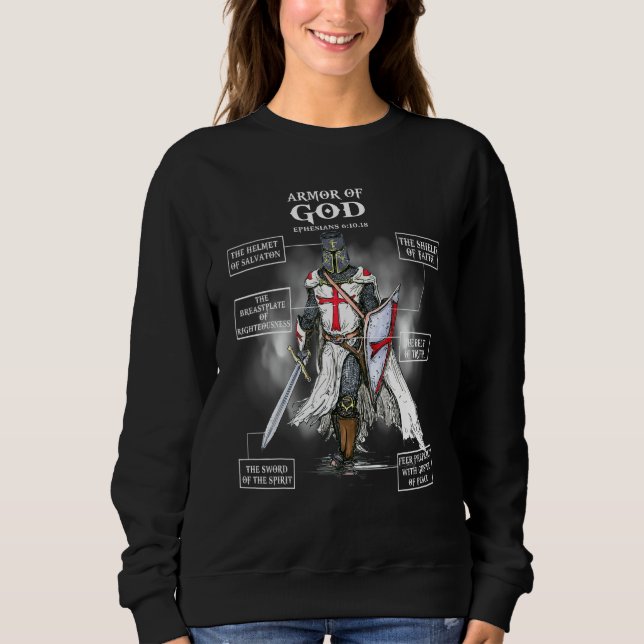 Armor Of God Bible Verse Cool  For Religious Chris Sweatshirt (Front)