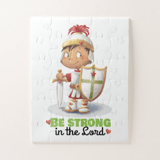 Armor of God boy "Be strong in the Lord" puzzle