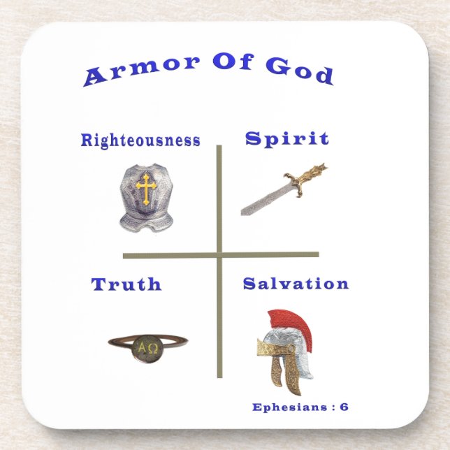 Armor of God Drink Coaster (Front)