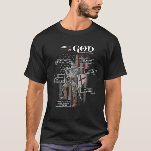 Armor Of God Ephesians 6 10 18 Bible Verse T_Shirt