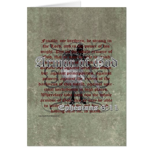 Armor of God, Ephesians 6:10-18, Christian Soldier (Front)