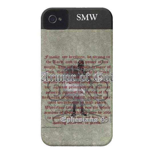 Armor of God, Ephesians 6:10-18, Christian Soldier iPhone 4 Cover