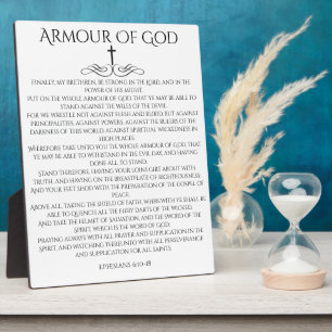 Armor of God Ephesians 6 10 Decorative Plaque