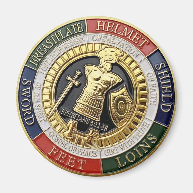 Armor of god helmet of salvation magnet (Front)