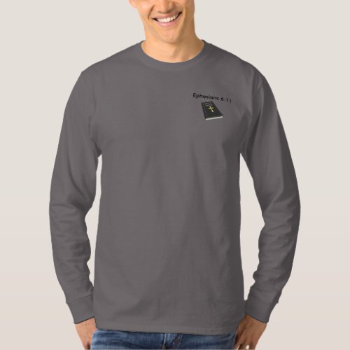 Armor of God Henley Long Sleeve Shirt wBible