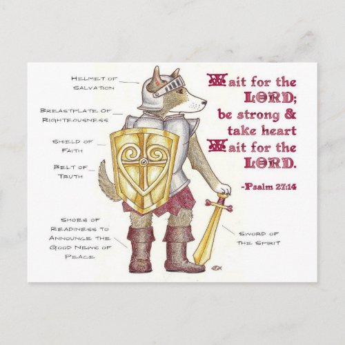 Armor of God Inspirational Postcard