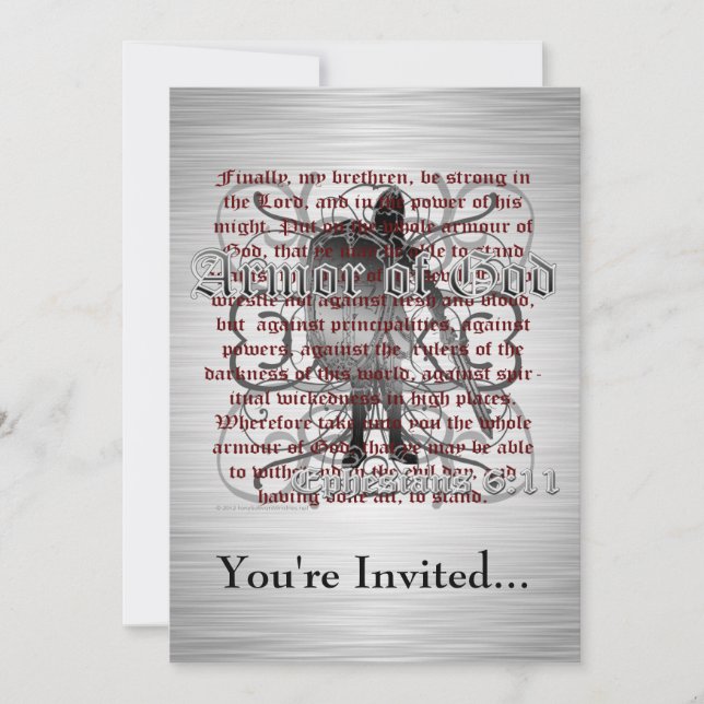 Armor of God Invitation (Front)