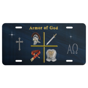 Armor of God License Plate