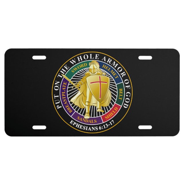 Armor of God License Plate (Front)