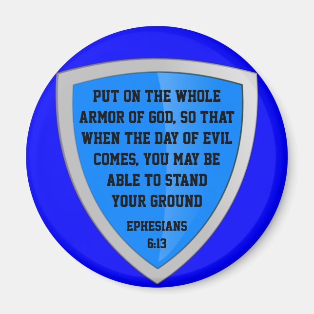 armor of God magnet (Front)