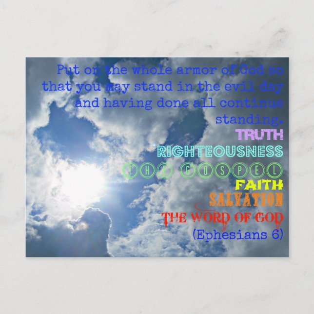 Armor of God postcard (Front)