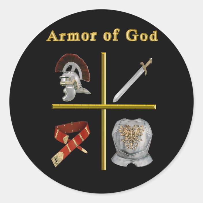 Armor of God products Classic Round Sticker