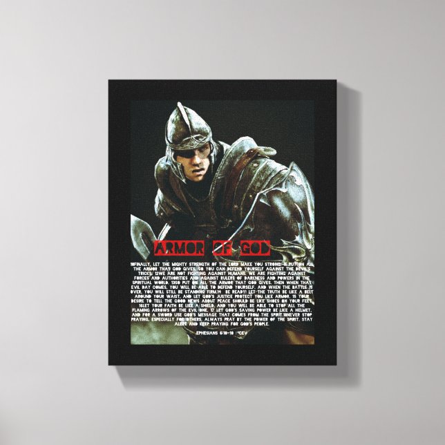 Armor of GOD Scripture Canvas (Front)