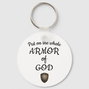 Armor Of God Shield Scripture Keychain
