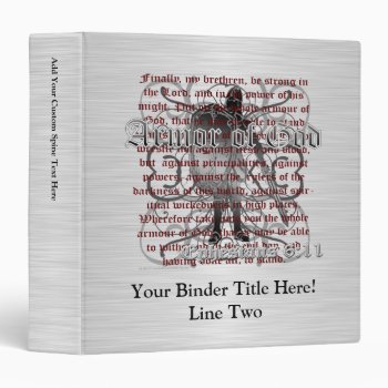 Armor Of God Soldier Binder by TonySullivanMinistry at Zazzle