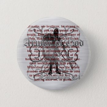 Armor Of God Soldier Button by TonySullivanMinistry at Zazzle
