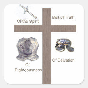Armor of God Square Sticker