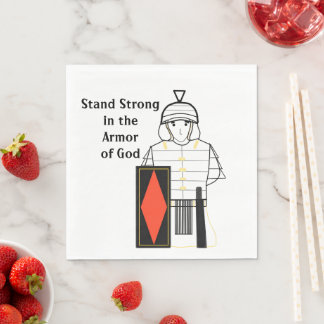 Armor of God Stand Strong Napkins